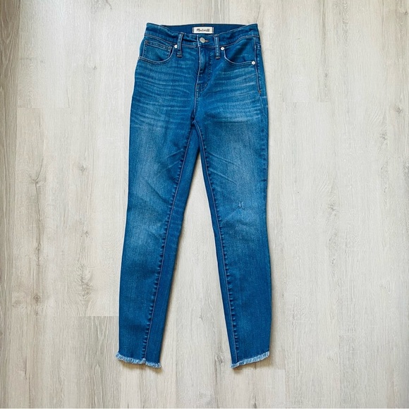 Madewell 10" High-Rise Skinny Denim Jeans Blue Sz 26 - Picture 1 of 15